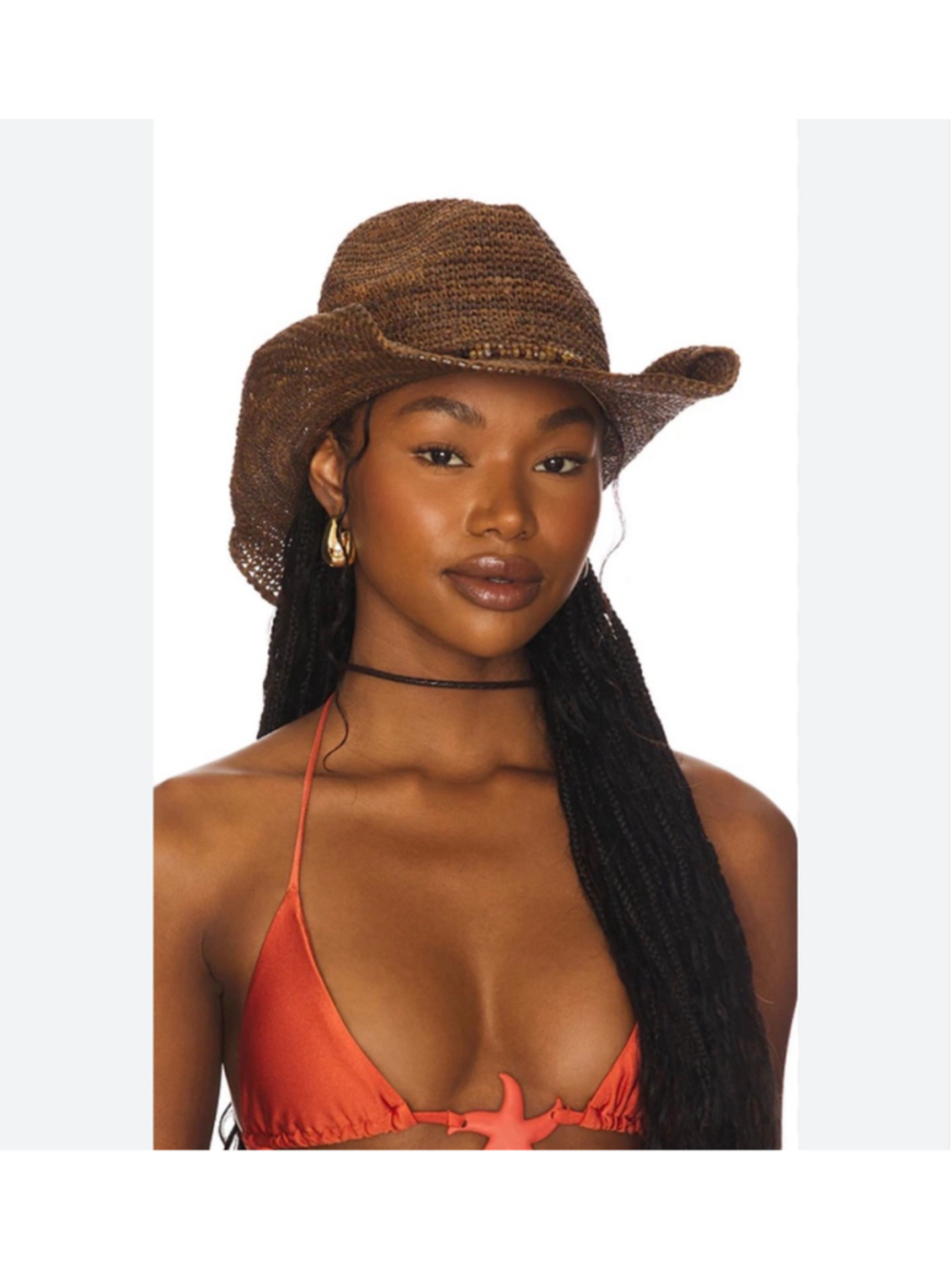 Florabella| Lai Cowboy hat in expresso| one size| nwt|